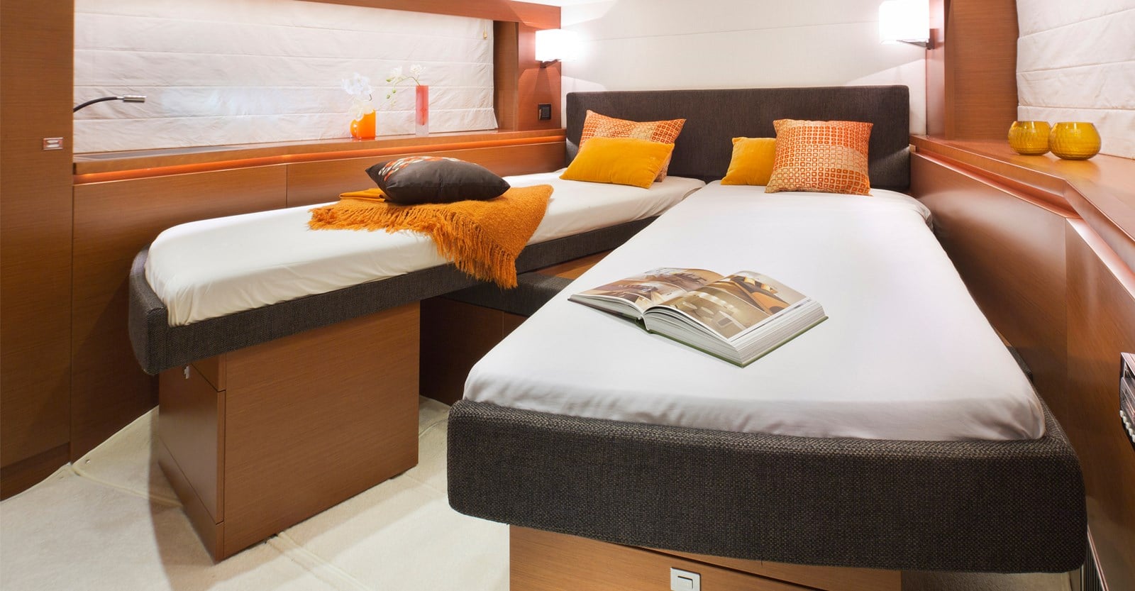 new prestige 560s yacht guest stateroom