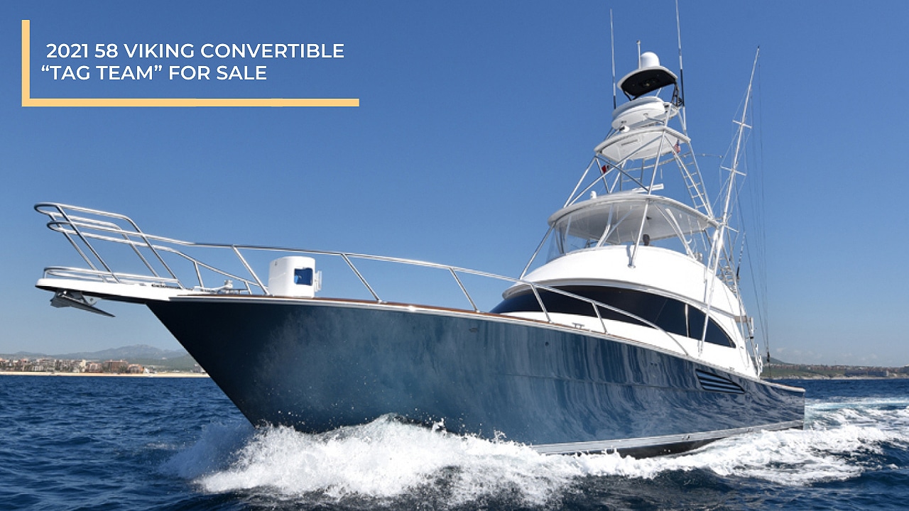 2021 58 Viking Yacht Convertible “TAG Team” For Sale Galati Yachts
