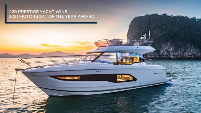 420 Prestige Yacht Wins 2021 Motorboat Of The Year Award Galati Yachts
