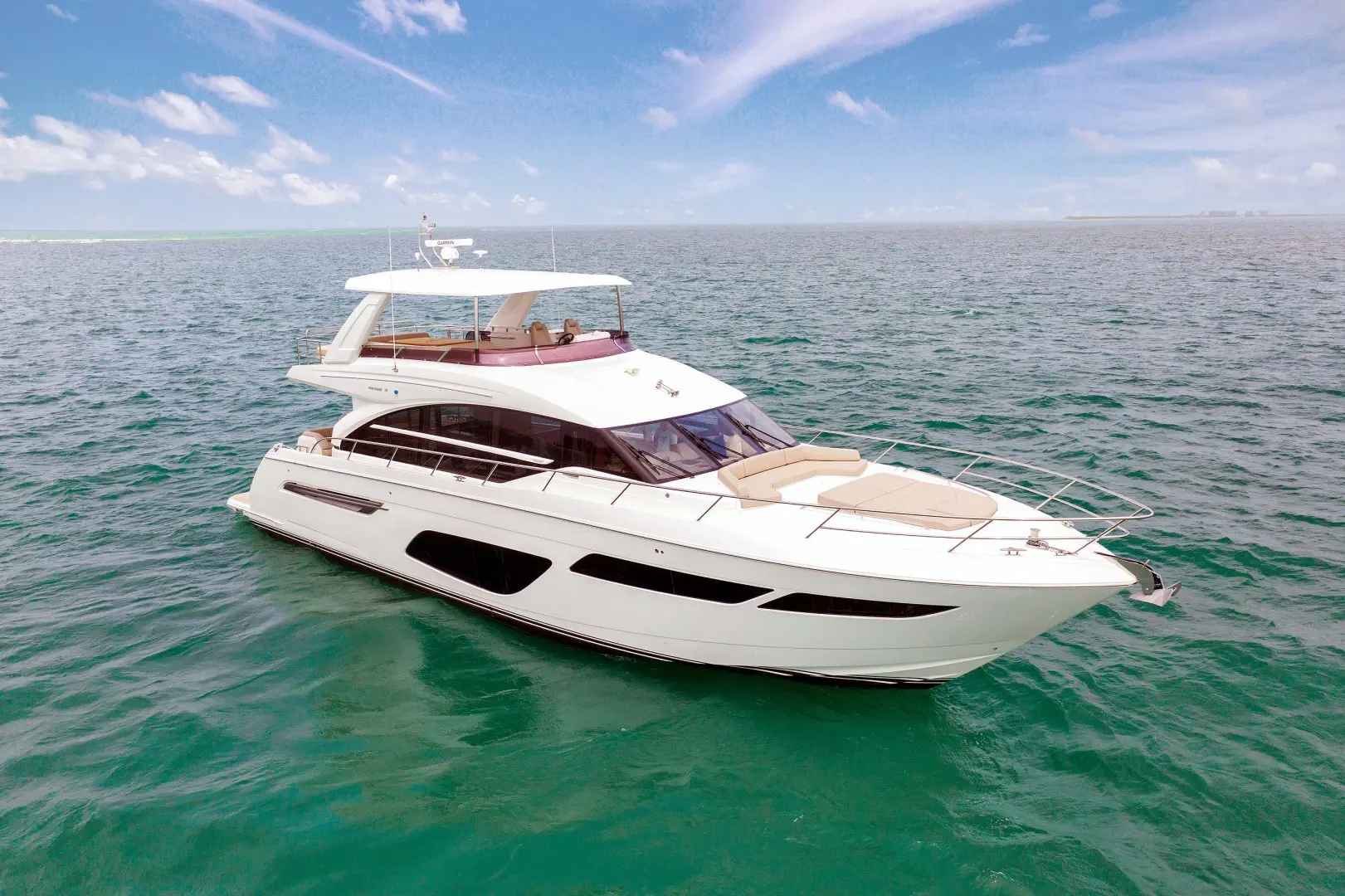 Pre-owned yacht sailing in water