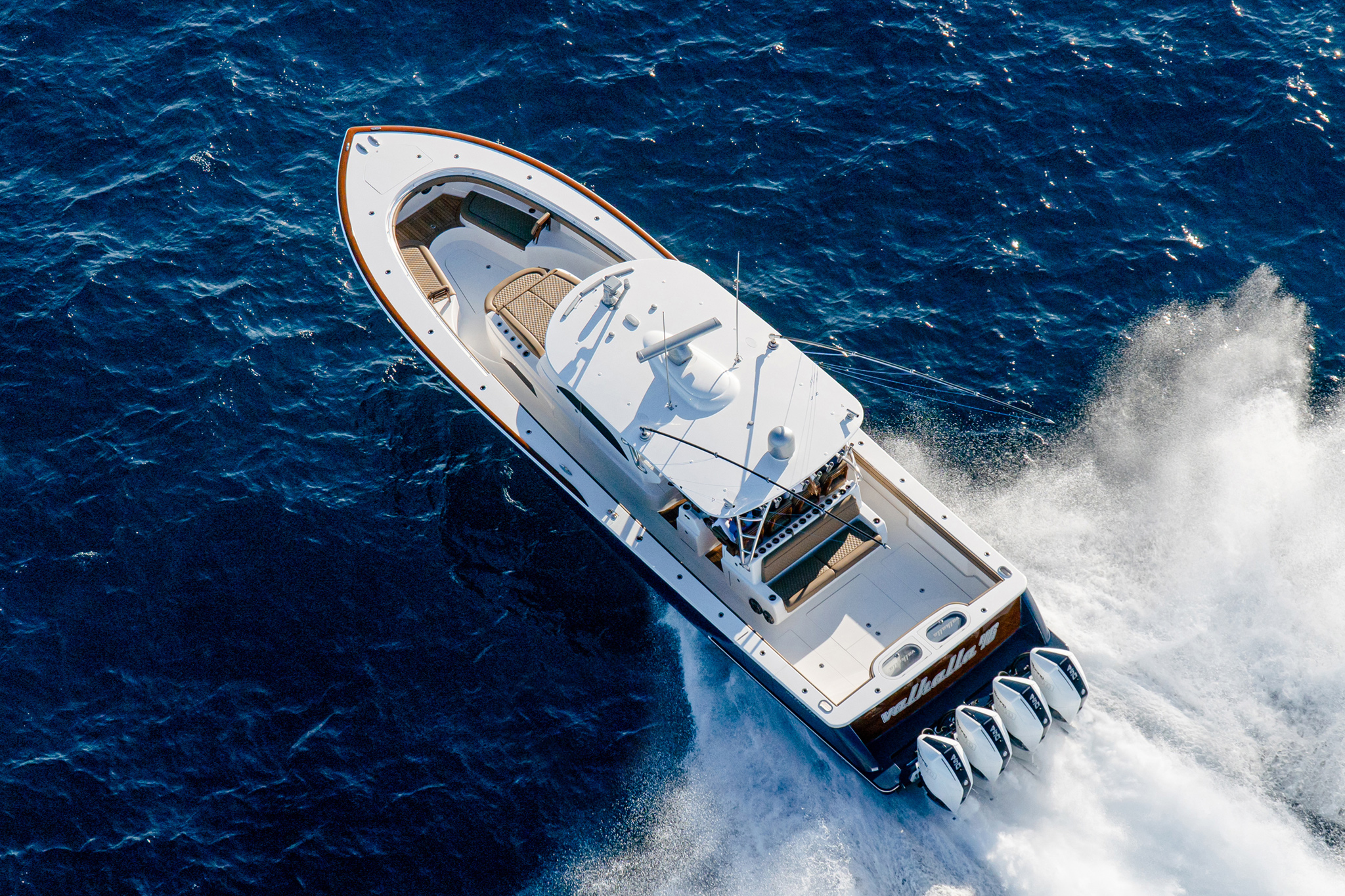 New Boat sailing in water