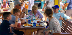 Family eating lunch at Viking Key West Challenge