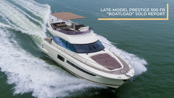Late-Model Prestige 500 Flybridge “Boatload” | Sold Report