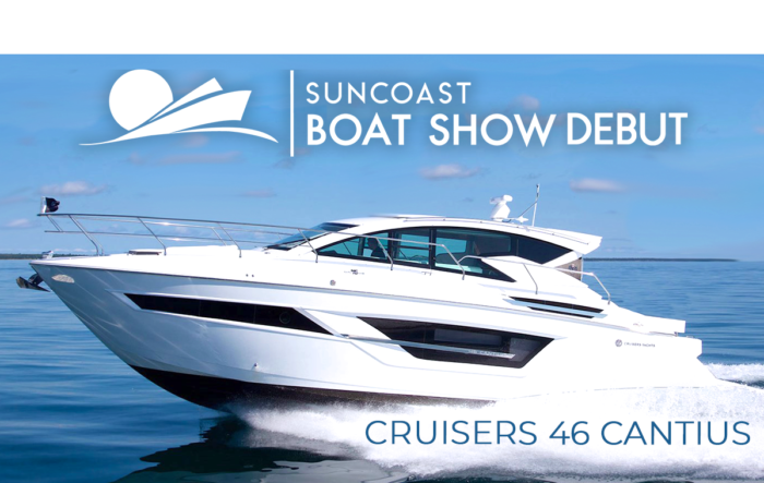 Cruisers 46 Cantius debut at Suncoast Boat Show