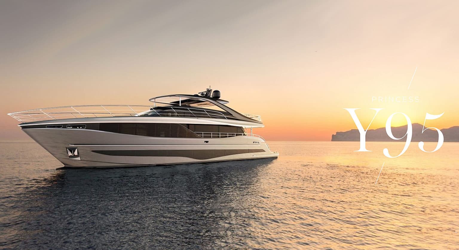 Princess Yachts Y95 Flagship of Y Class Range Galati Yachts