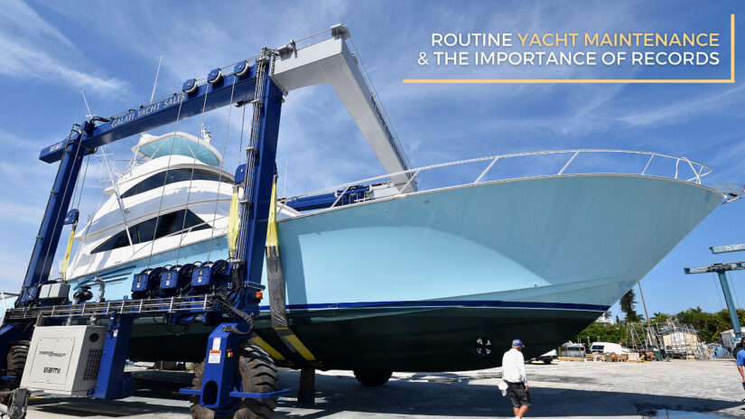 routine yacht maintenance
