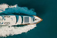 Superyacht in water